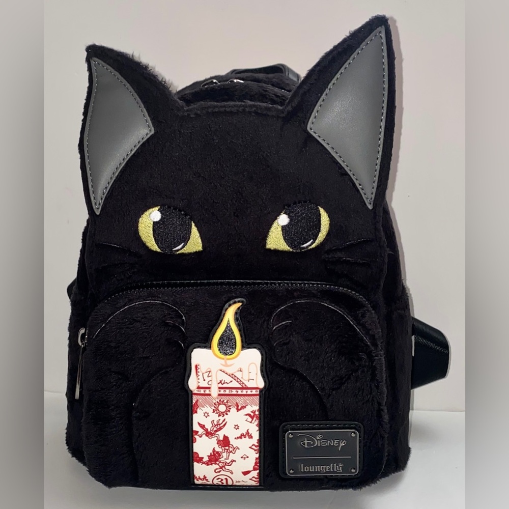 Loungefly Disney Hocus Pocus Binx Plush Cosplay Mini Backpack